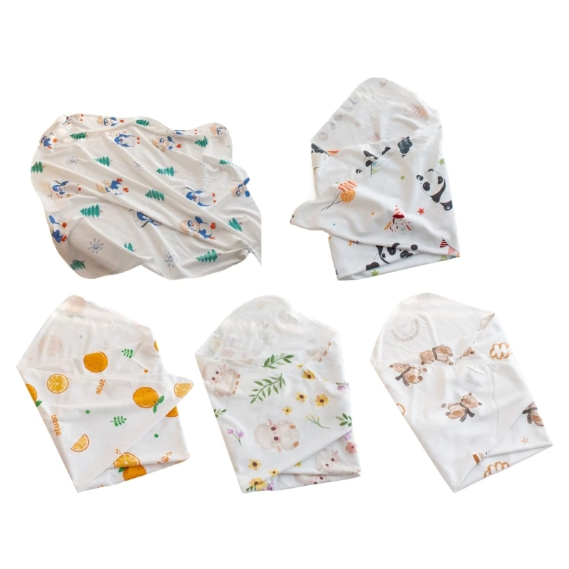 

Y1UB Cotton Blanket Soft Wrap Baby Blankets Baby Receiving Blankets