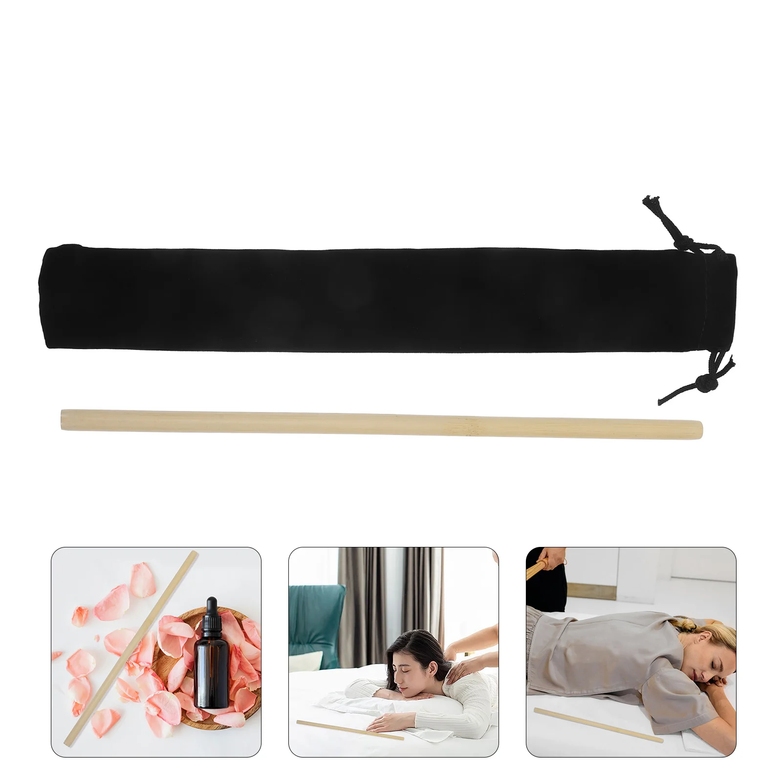 

Bamboo Therapy Health Stick Massage Tools for Daily Facial Massager Rod Massaging Household