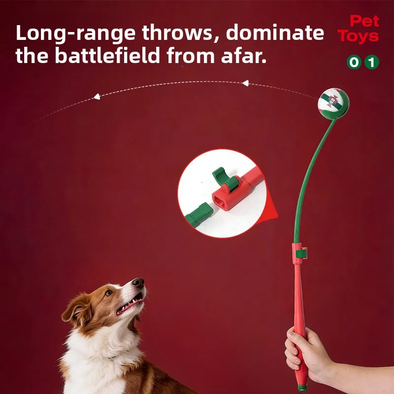 Portugal Football Team Pet Tennis Ball Retractable Balls Stick Dog Toys Ball Launcher Puppy Interactive Play Training Toys