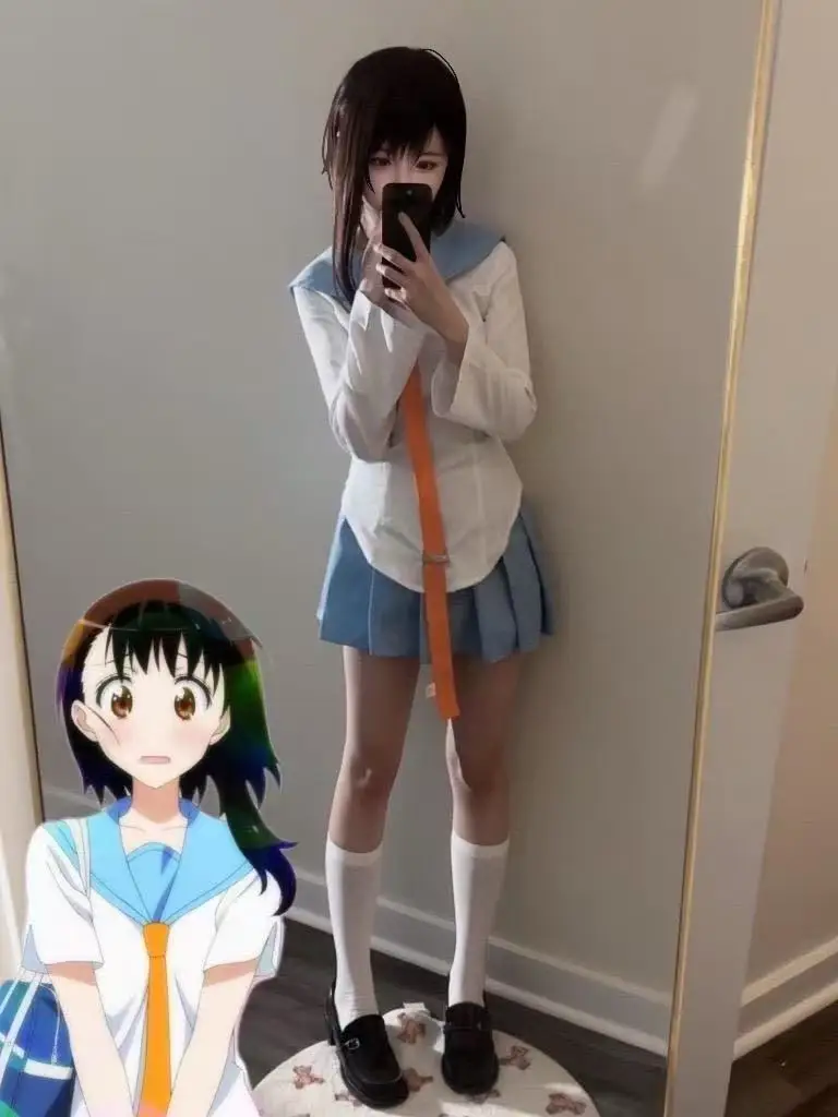 

Nisekoi Cosplay Costume Set - Chitoge Kirisaki & Kosaki Onodera Sailor Uniform/JK School Outfit (Anime Inspired)