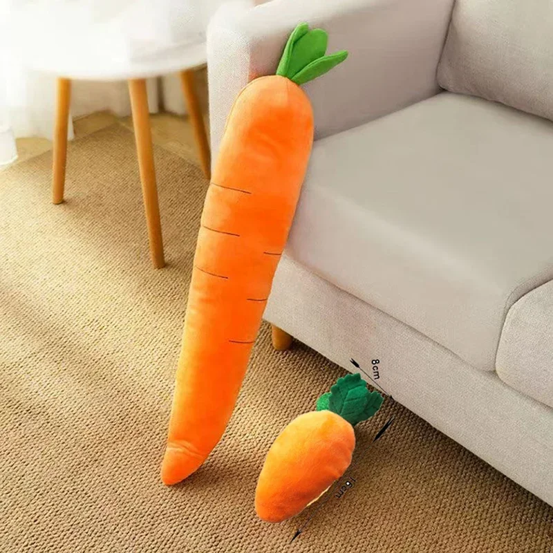 Madden Dog Toy Pet Carrot Plush Toy Small Medium Large Golden Retriever Teddy Puppy Pet Chew Relaxing Toys Dog Accessories