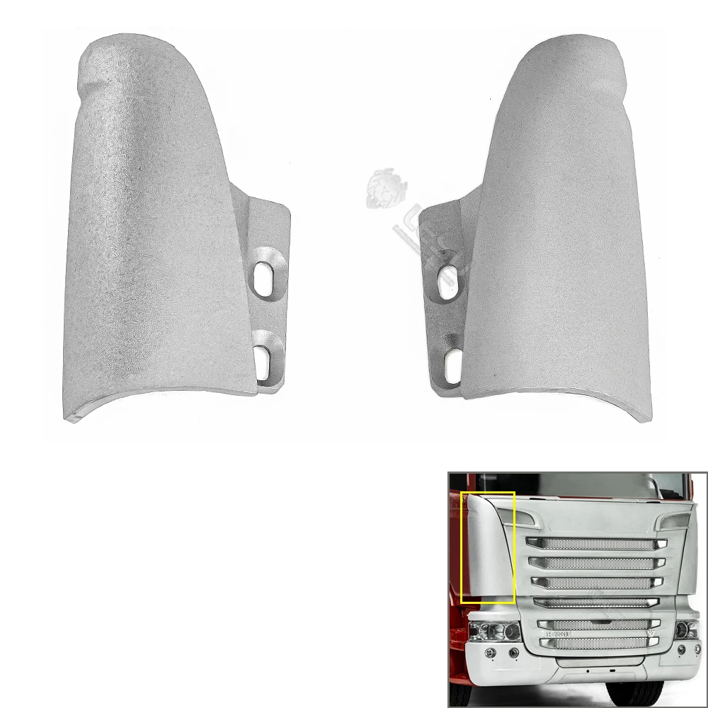 

LESU Metal Side Spoiler for 1/14 RC Tractor Truck R470 R620 Upgrade to R730 Part DIY Accessory Model TH23154