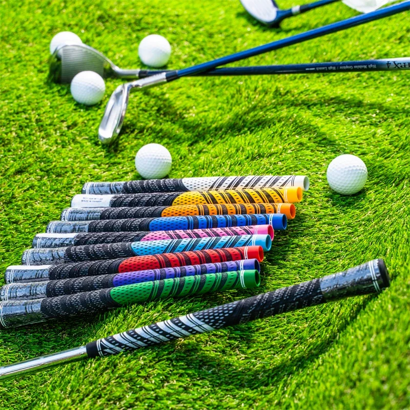 13pcs/set Standard Size Golf Club Grips,Carbon Yarn Golf Grips, Irons and Woods Grip,8 Colors Choice,Anti Slip