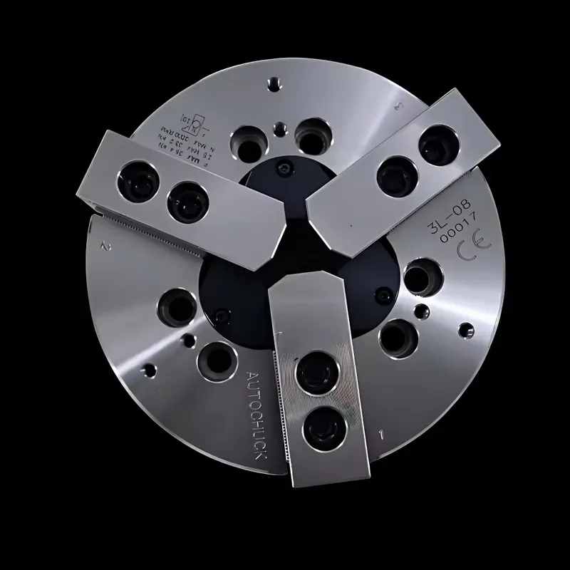 2026 AUTOCHUCK Steel 3 Jaw Hydraulic Chuck Crank Type Jaw 24mm Nut Diameter Ultra Long 100mm Stroke Through-hole Design for