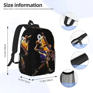 KB-KOBE-Bryant Sportsbag Basketball-Tasche Neue Standard-Fashion School Bag Print Druckleichter 15-Zoll-Rucksack 8 Hauptverkaufs -NBA -Rucksack - №2