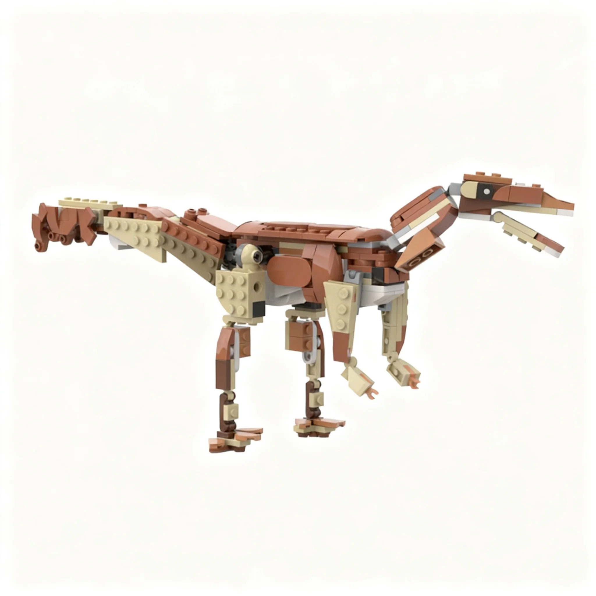 223pcs MOC Adventurers Dino Island Compsognathus Longipes Model Christmas Gift Creative For Desktop And Shelf