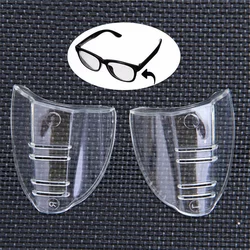 1/2Pair Fashion Eye Flexible Clear Shields Anti Fog Protective Cover Eye Glasses Side Protective Myopia Glasses Protector