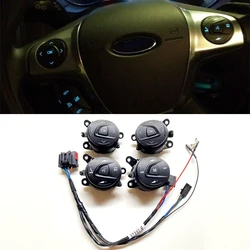 For Ford Focus For Kuga 2012-2015 Multifunction Steering Wheel Buttons Audio Volume Control Switch Button M OK Switch Button