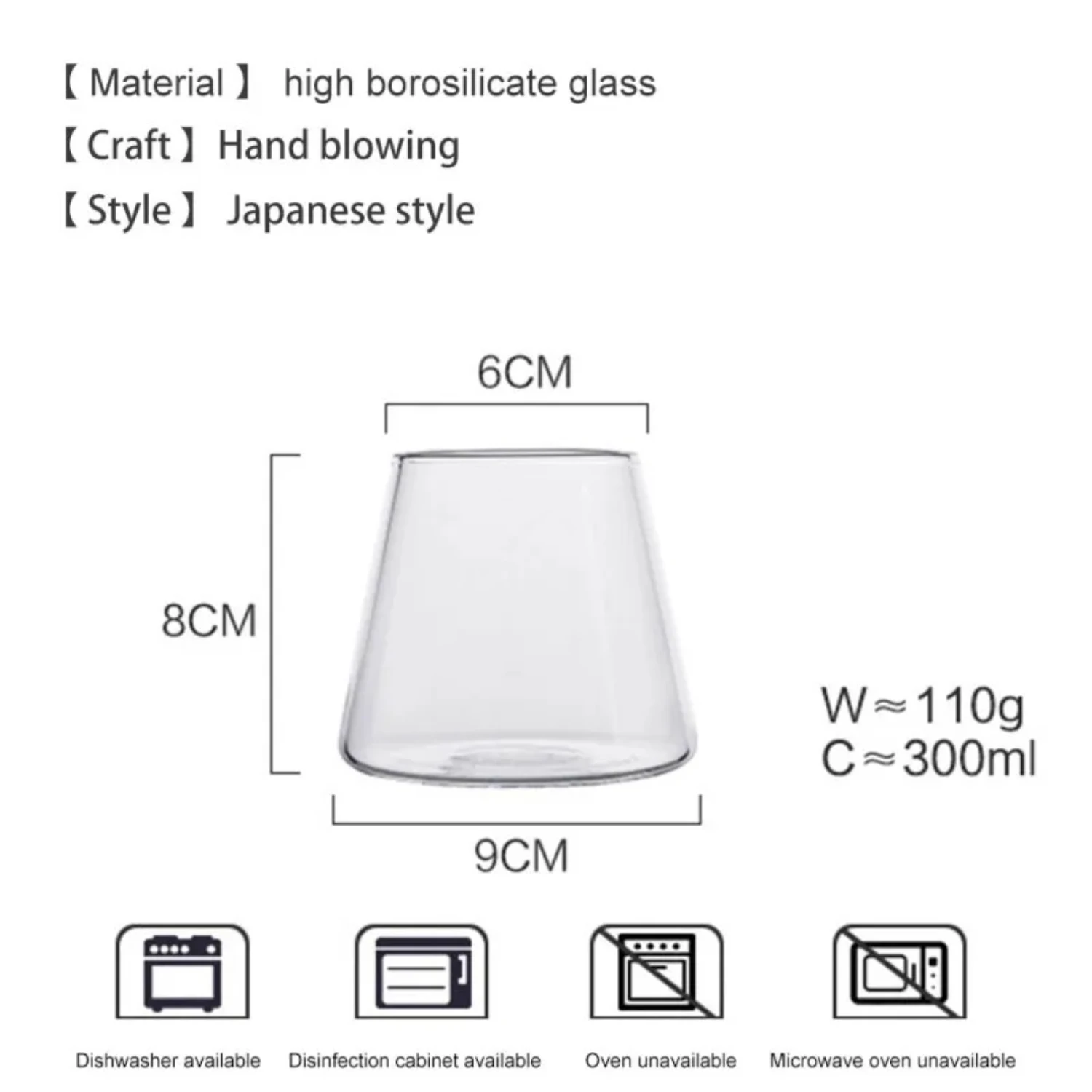 Mountain Shape Glass Cup Creative Mountain Shape Water Cup Japanese Glass Cup Juice Tea Wine Drinking Glass Coffee Mug