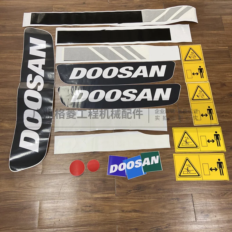 

For Doosan Daewoo DX150 200 220 225 260 300LC Full Car Sticker Car Logo Excavator Accessories