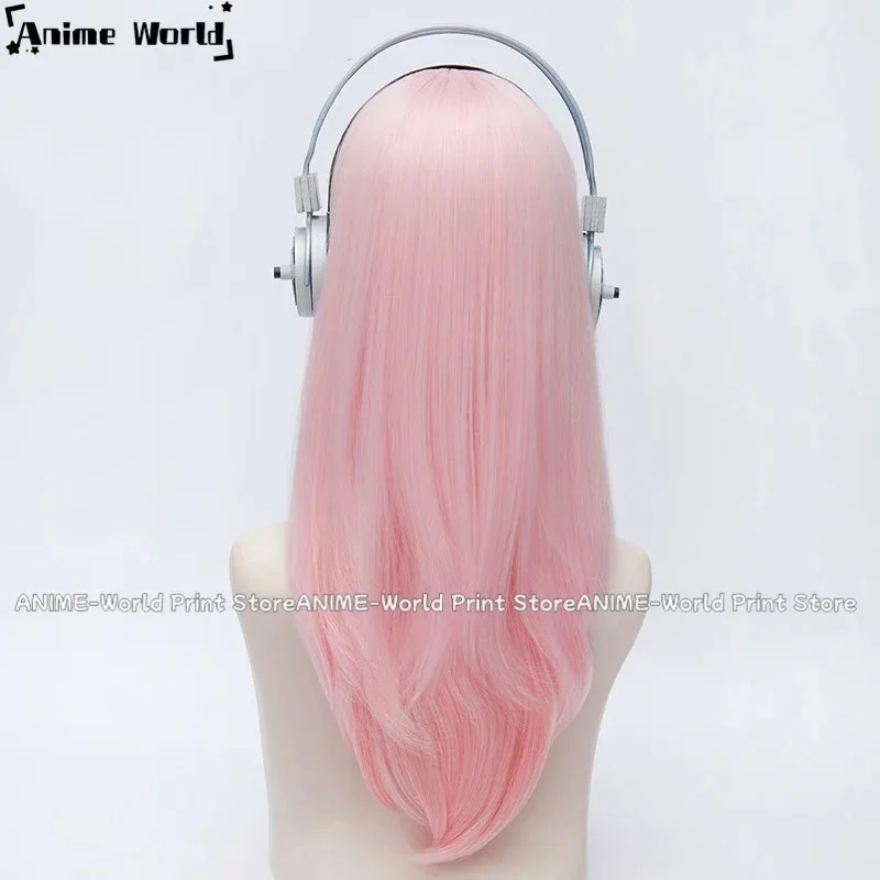 《حجم مخصص》2020 سوبر سونيكو سونيكومي ممرضة الزي Supersonico 60 سنتيمتر طويل الوردي أومبير الشعر مقاومة للحرارة شعر مستعار تأثيري