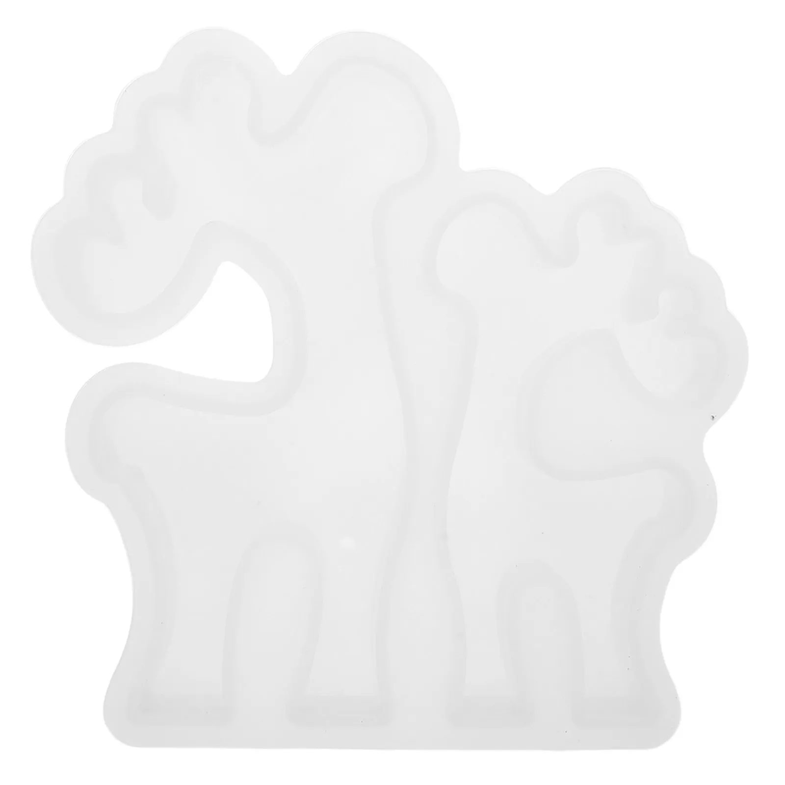 

2-Cavity Holiday Reindeer Silicone Mold Fine Detail Texture for Christmas Decor DIY Epoxy Resin Soap Polymer Clay