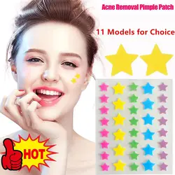 2024 Colorful Cute Star Heart Shaped Acne Treatment Sticker Invisible Acne Cover Removal Pimple Patch Skin Care