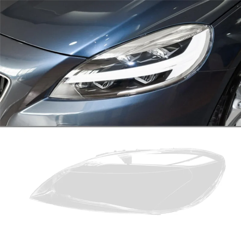 

Latest Car Headlight Shell Lamp Shade Transparent Lens Cover Headlight Cover For Volvo V40 2013-2016 Left