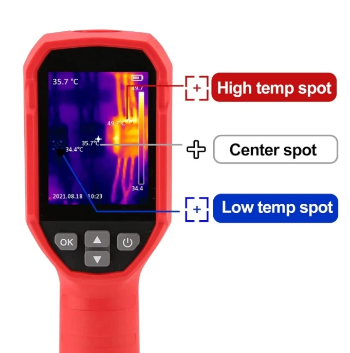 UTi120S handheld infrared camera with infrared resolution of 120x90