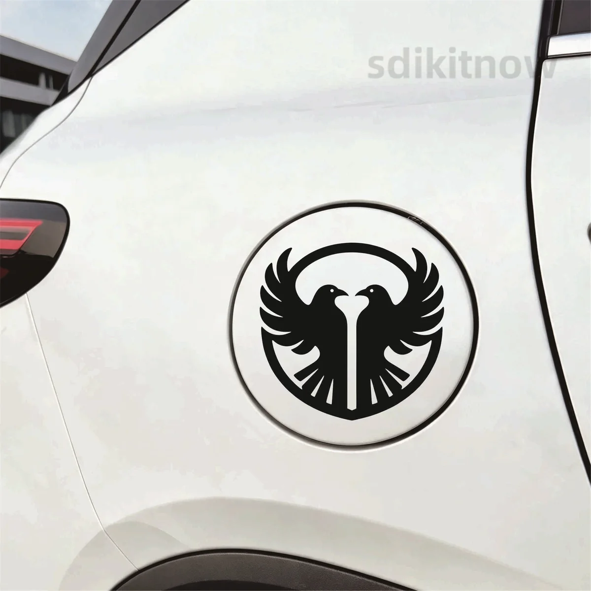 Odin Twin Ravens Huginn Muninn Viking Symbol Car Sticker Waterproof Vinyl Decal Window Decor for Subaru Mazda Audi VW Toyota KIA