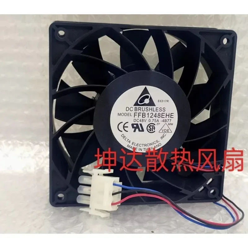 الأصلي الجديد وحدة المعالجة المركزية مروحة ل دلتا FFB1248EHE-4B77 12 سنتيمتر 12038 48 فولت 0.75A محول التردد مروحة 120*120*38 مللي متر