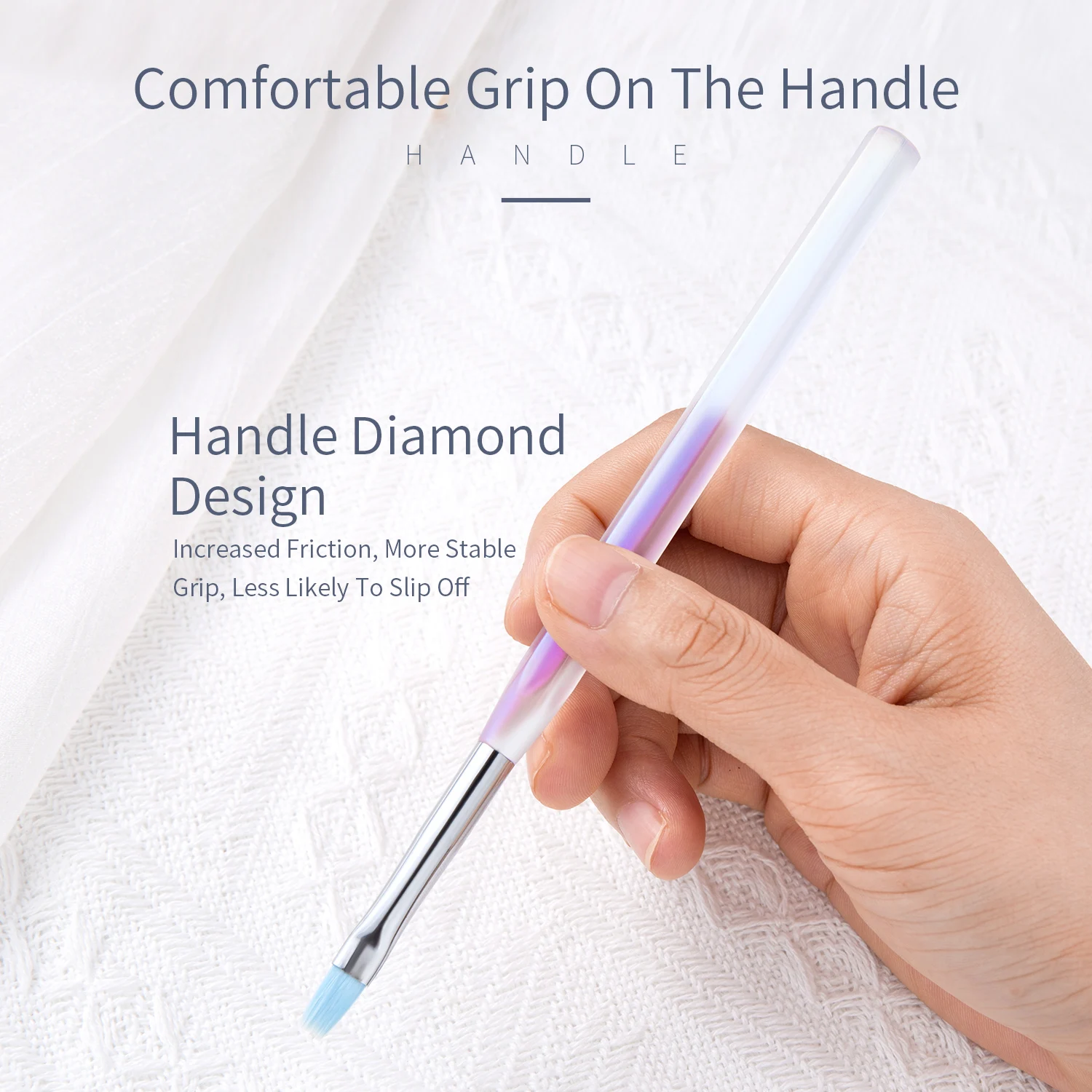 Aurora Color Clear Nail Building Gel Brush Set Nail Art Liner Drawing Brush Acrylic Nail UV Gel Extension Manicure Painting Tool