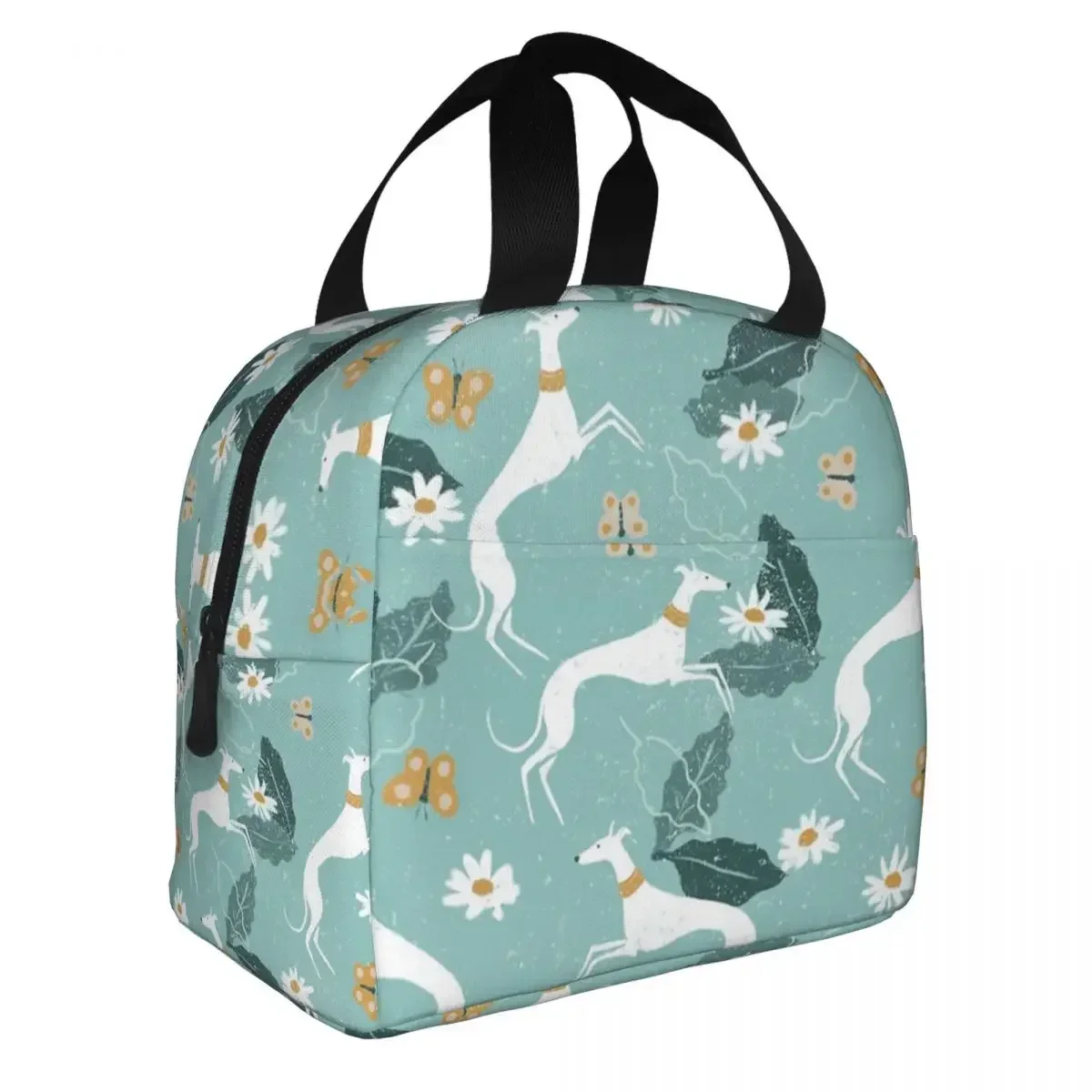 Greyhound And Insulated Lunch Bag Cooler Bag Lunch Container Dog High Capacity Lunch Box Tote Food Bag Work Picnic