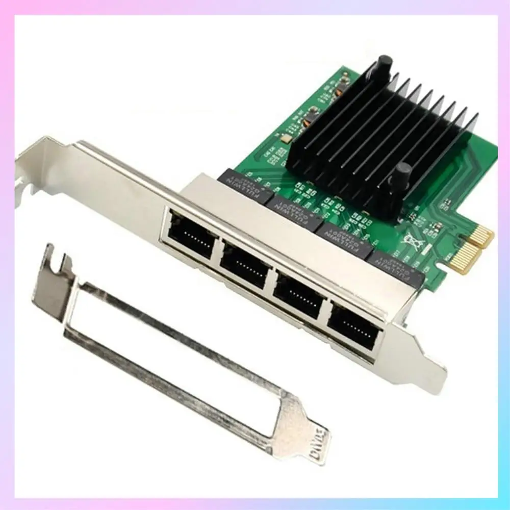 

AB25-RJ-45 4-портовый серверный адаптер Ethernet Гигабитная сетевая карта Интерфейс PCI-E X1