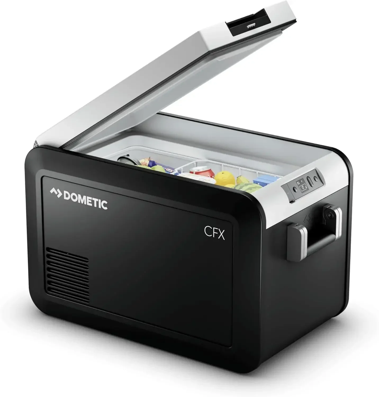 

DOMETIC CFX3 35 Portable Refrigerator and Freezer - 36L - Powered by AC/DC or Solar Portable Refrigerator, Smokey Gray