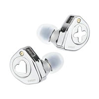 SIMGOT-auriculares EW300 1DD + 1Planar + 1PZT Hybrid Driver IEM HIFI con boquillas desmontables, Cable OFC IEM Chapado en plata para músicos