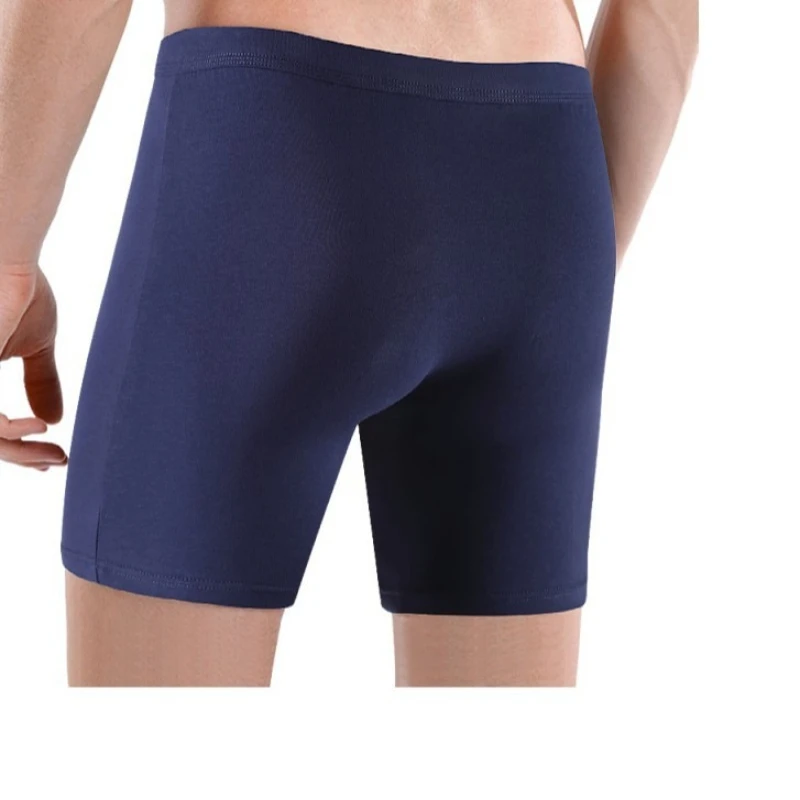 Sports Boxers Men Extra Long Cotton Antigrinding Plus Size 6XL 7XL Panties High Waist Underpants Male Student Underwear Shorts