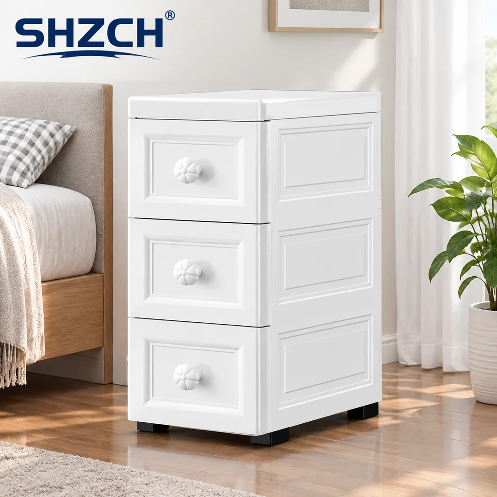 Ultra-Slim Wall-Mounted Gap Storage Cabinet Pull-Out Organizer for Small Spaces Compact Closet Shelf for Home Organization