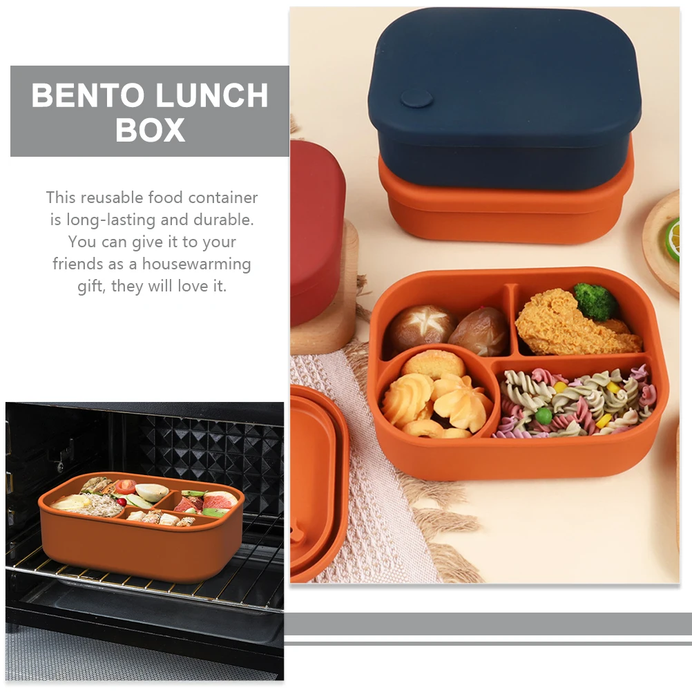 

Deep Microwave Safe Bento Lunch Box Food Containers Lids Kitchen Storage Fresh Keeping Travel Portable for Kids