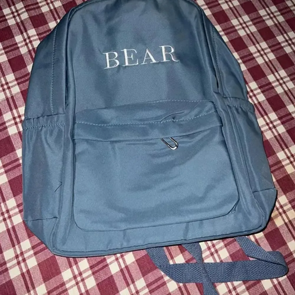 Personalized Name Student Outdoor Backpacks Nylon Large Capacity Girls' Backpacks Custom Embroidered Name Solid Color Backpacks
