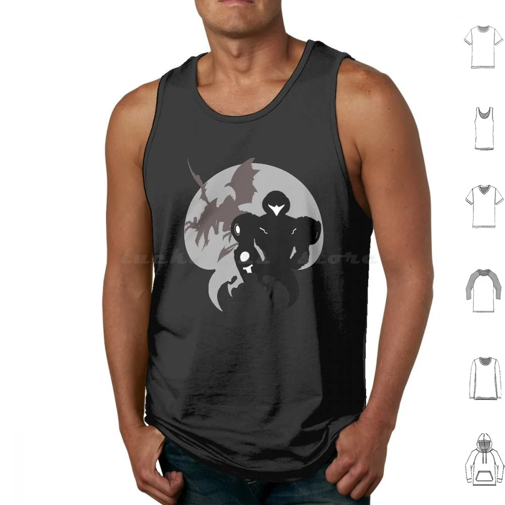 Bounty Hunter Tank Tops Print Cotton Metroid Dread Samus Metroid Dread Samus Aran Super Metroid Ridley Aran