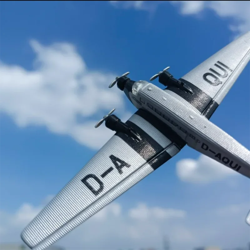 مقياس 1/250 أجنحة الشيطان لوفتهانزا الألمانية-Junker Ju52 نموذج طائرة معدني مصغر لعبة مجموعة تذكارية للأولاد