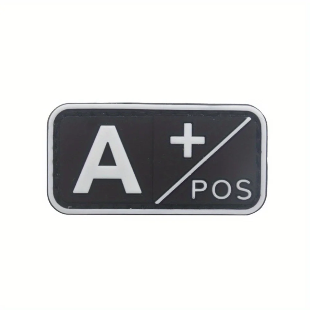 2pcs/set Black White A/B/AB/O Blood Type Positive Negative Vinyl Sticker Waterproof for Car Laptop Phone
