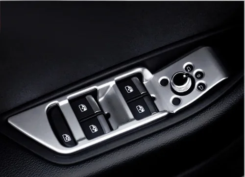 

Matt Chrome Interior Switch Panel Cover Set 5 Pcs for Audi A4 B9