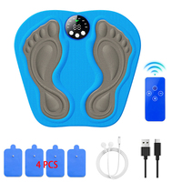 New Upgrade 3D Electric EMS Foot Massager Pad, Smart Foldable Foot Muscle Stimulation Massage Mat Feet Relax Slimming Shaping