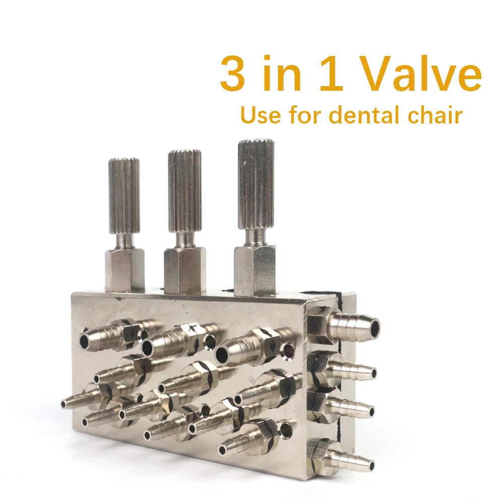 Dental Unit Valve 3 in 1 High Quality Dental Chair Air/Water Diaphragm Membrane Dental Valve Control Dentistry Equipment