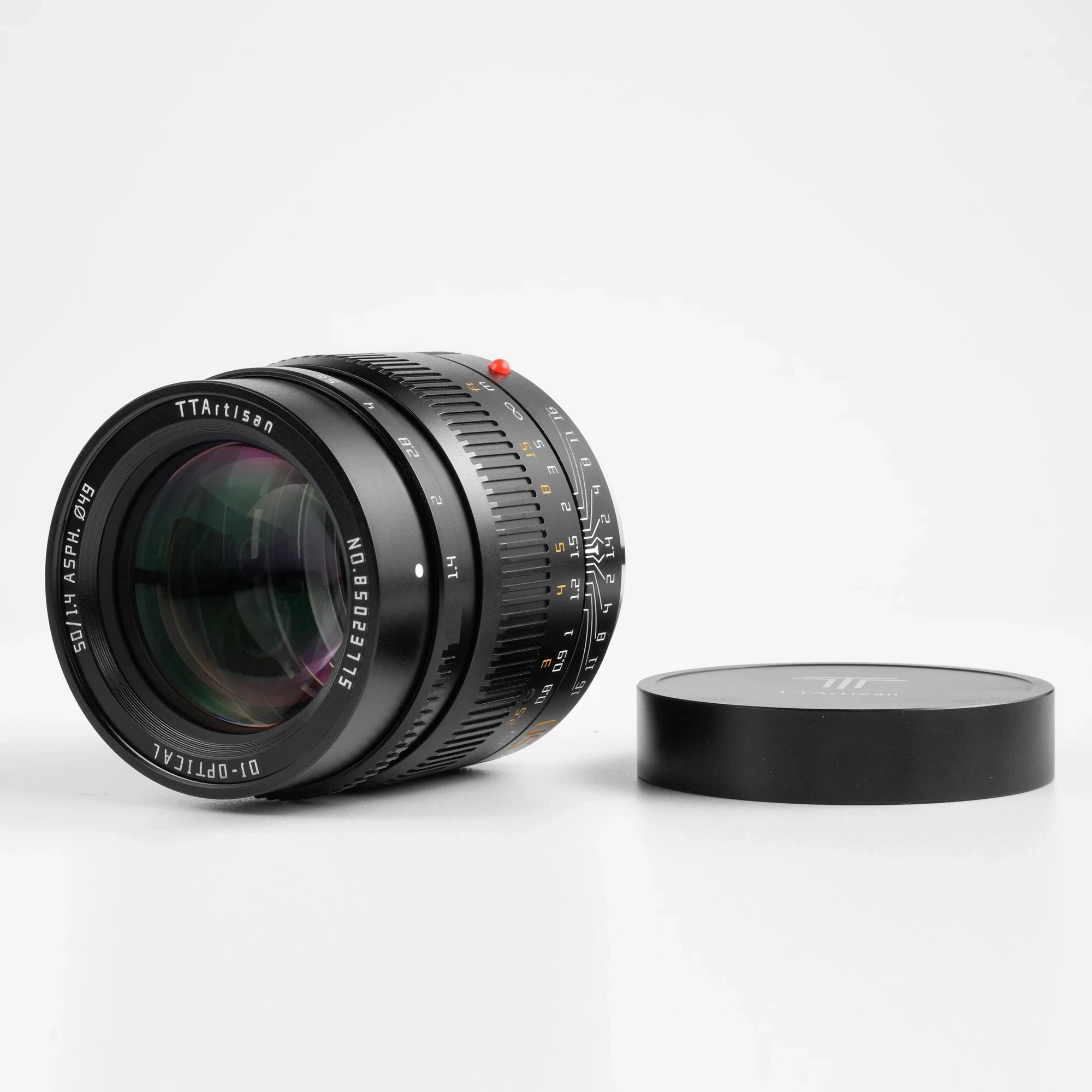 Ttartisan Metalen Lensdop Ontworpen Voor M 50Mm F1.4 Lens Originele Lensdop Voorkap Zwart