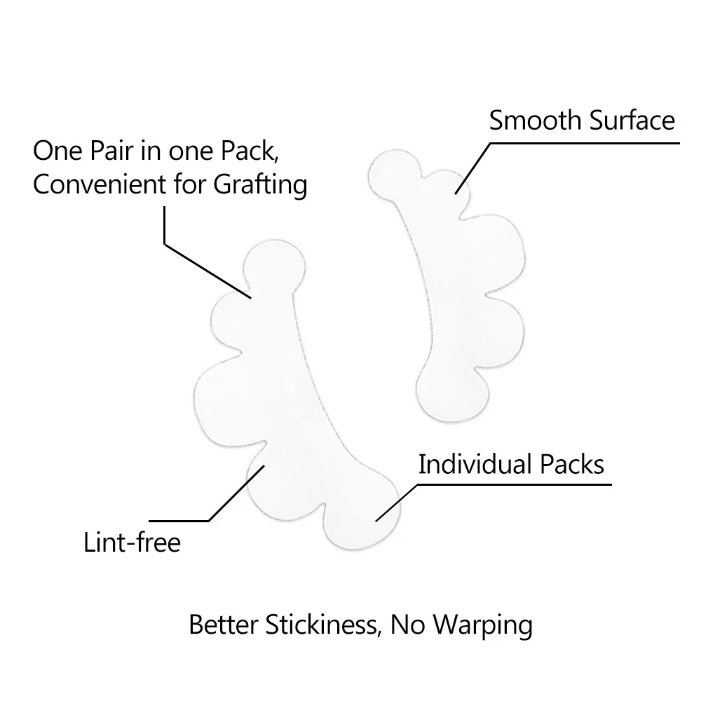 雲の形をしたまつげエクステ用アイパッチ、水性ジェル粘着シート、不織布、つけまつげマスカラ用