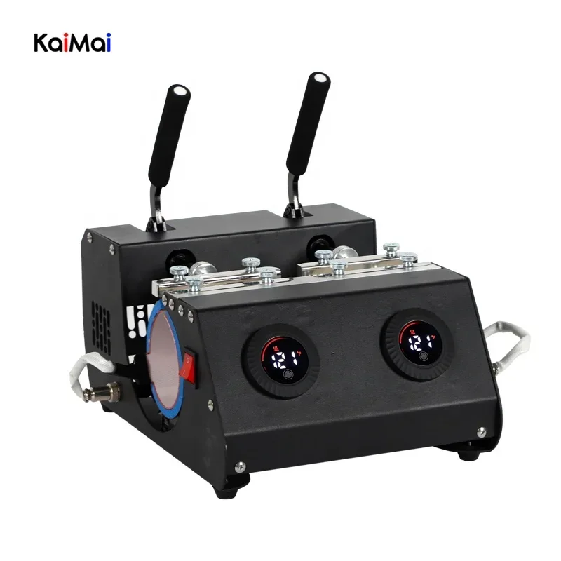 KM Touch Screen Dual Mugs Tumbler Heat Sublimation Heater Digital Printing Machines Double Station Cup