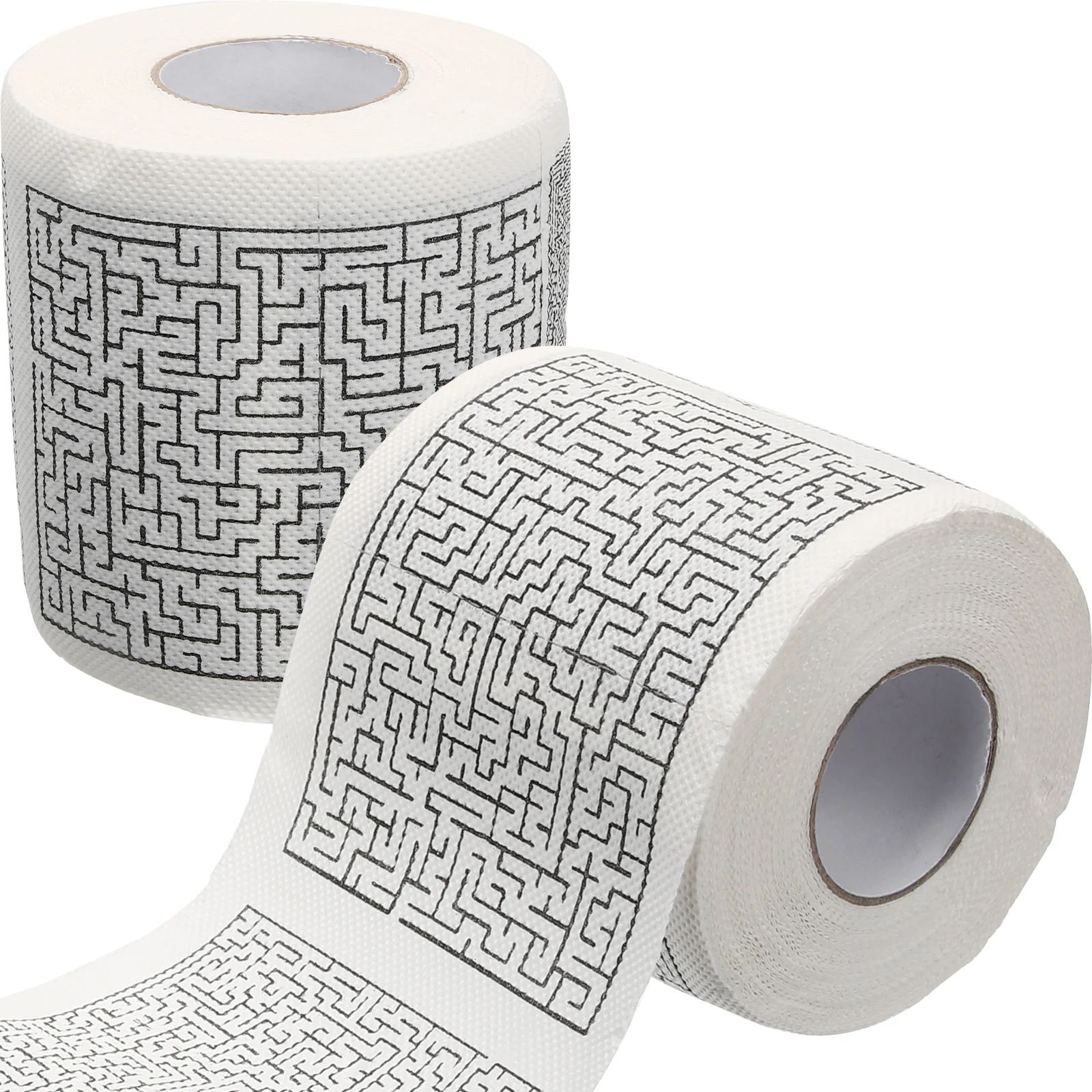 Boîte Complète de Papier Toilette à Motif de Labyrinthe Drôle, Serviettes Ménagers Abordables