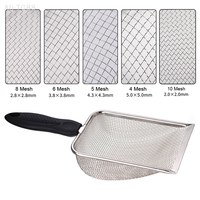 Stainless Steel Pet Cleaning Tools Feces Shovel Net Cat Litter Shovel Reptiles Lizard Sand Shovel Mesh Screen Fecal Spoon
