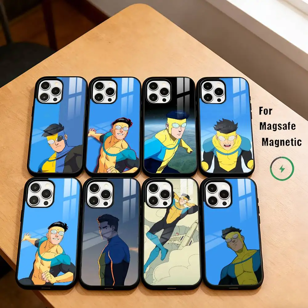 Amazing Anime I-Invincible Phone Case For iPhone17,16,15,14,13,12,11 Plus,Pro Magnetic For Magsafe Wireless Charging