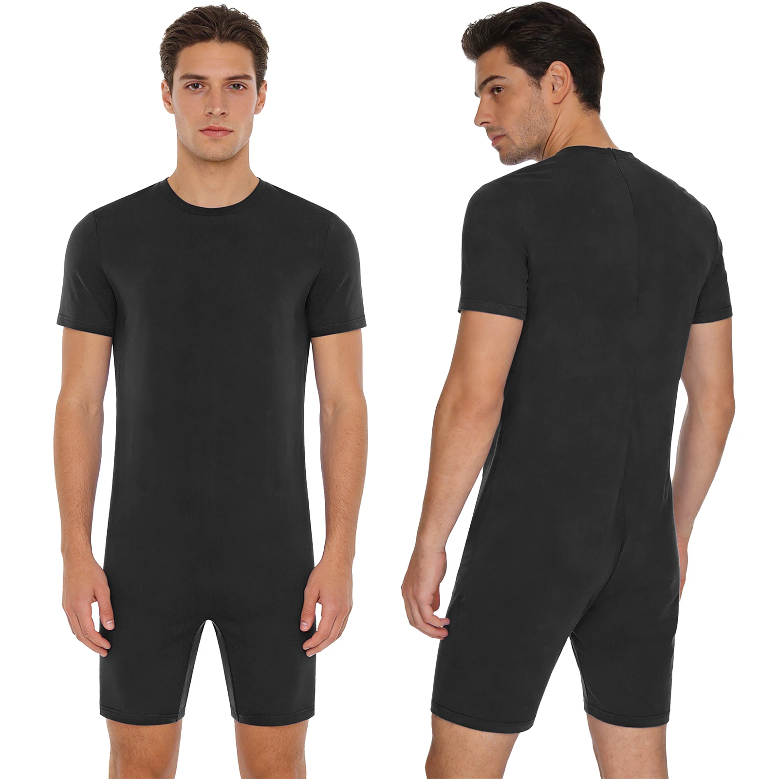 Men Women Elderly Alzheimer ASD Anti-Strip Bodysuit Special Needs Adaptive Clothing Sleepwear Homewear Back Zipper Jumpsuit