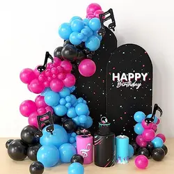 New Arrive Tic Tok Party Decorations 129 Pcs Music Themed Garland Arch Kit  For Birthday Baby Shower Wedding Party Supplies