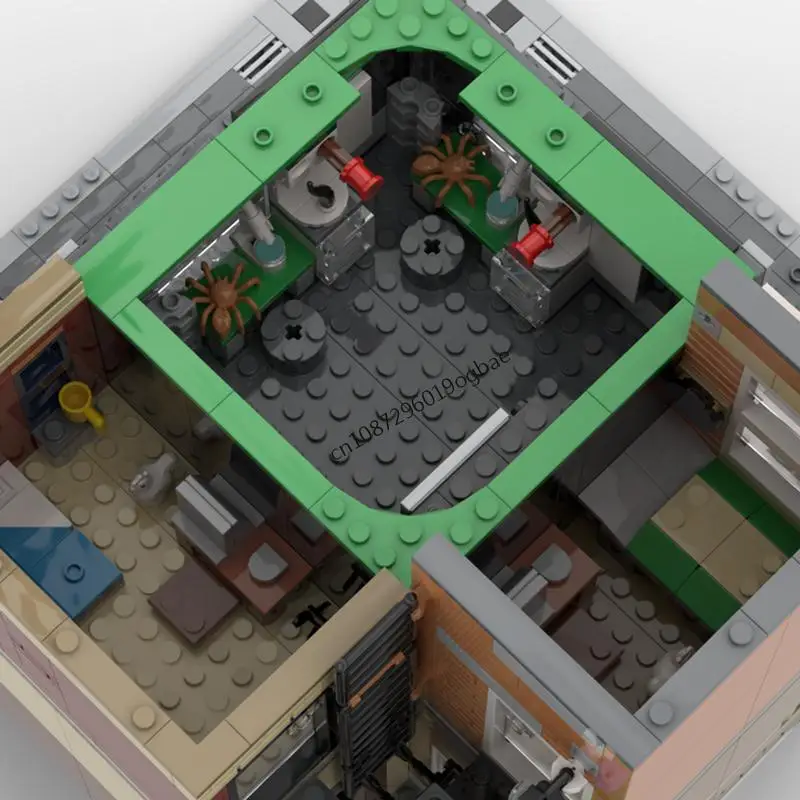 جديد 1809 قطعة فيلم البطل الشهير الساخن Moc Oscorped برج نموذج اللبنات لتقوم بها بنفسك الأفكار الإبداعية الاطفال اللعب هدايا عيد الميلاد