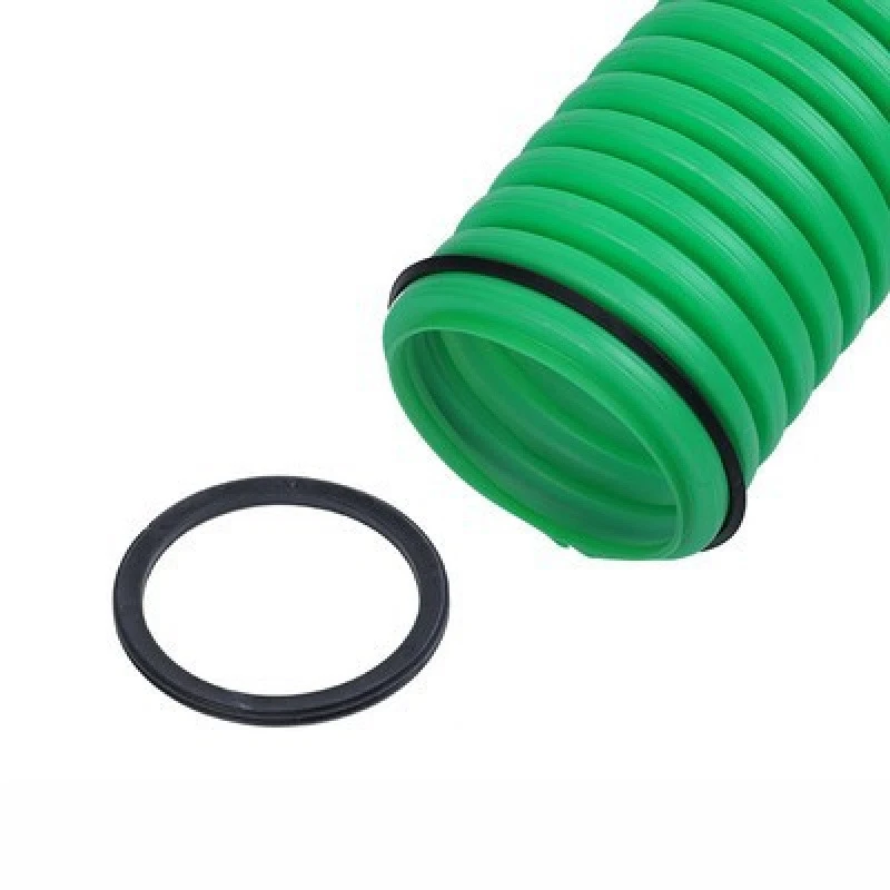 Airtight PE Pipe Connector Set With Rings Flexible Bellows For Fresh Air Ventilation HVAC Ductwork Fitting 75mm 110mm