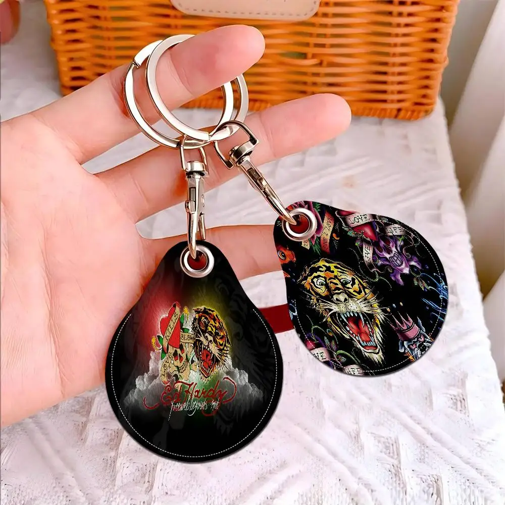 E-Ed H-Hardy الوشم النمر بولي Card حامل بطاقة المفاتيح حلقة رئيسية قفل الباب الوصول العلامات بطاقة حافظة المفاتيح بطاقة الوصول مفتاح العلامة الدائري #4