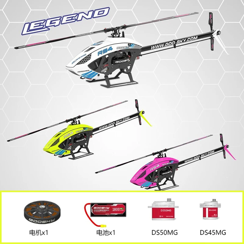 Nowy Goosky Valley Sky Technology Rs4 3d kaskaderski helikopter zdalnie sterowany model samolotu zabawka dla dzieci prezent