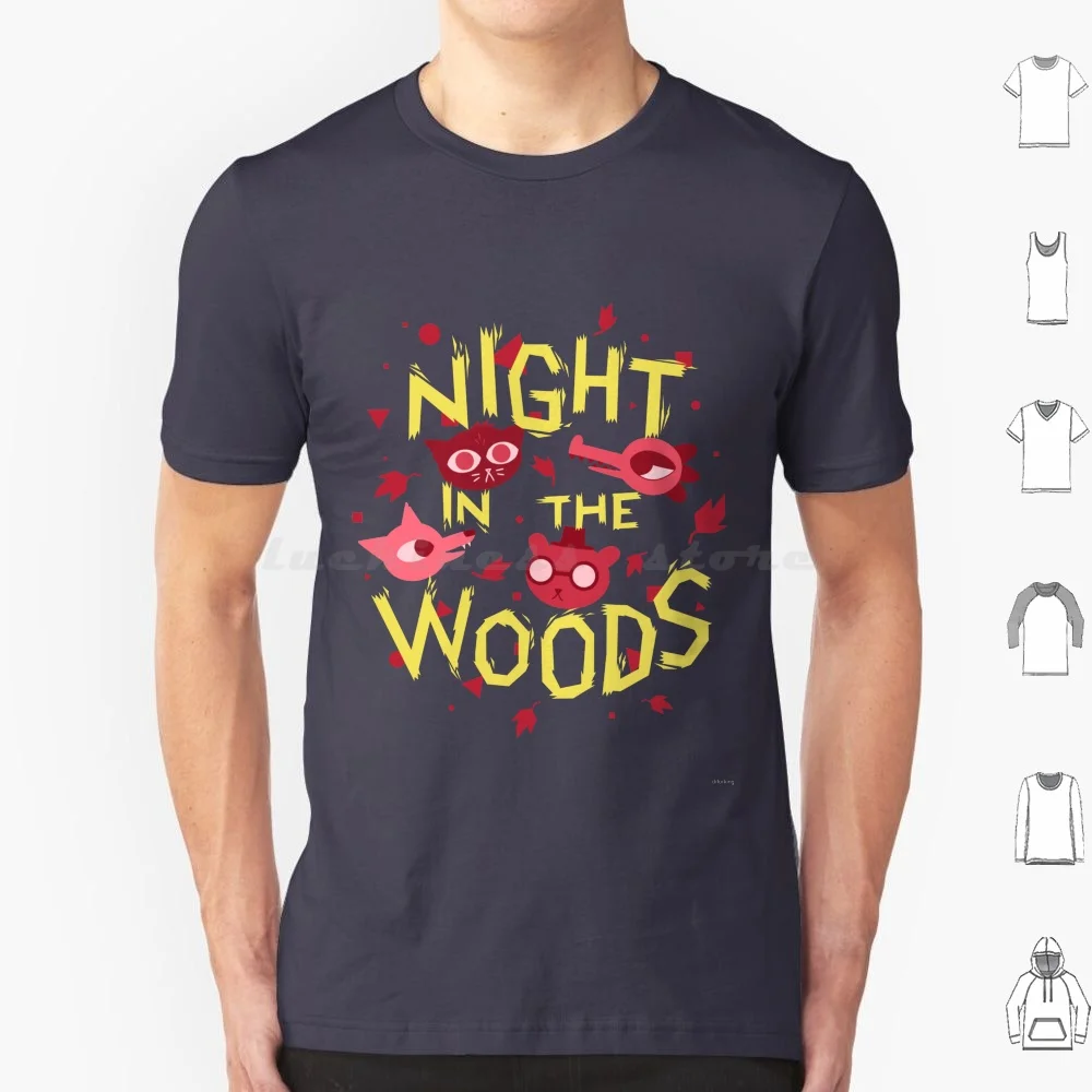 Night In The Woods-All Characters Night Version T Shirt Men Women Kids 6xl Night In The Woods Mae Mae Borowski Bea Gregg Angus