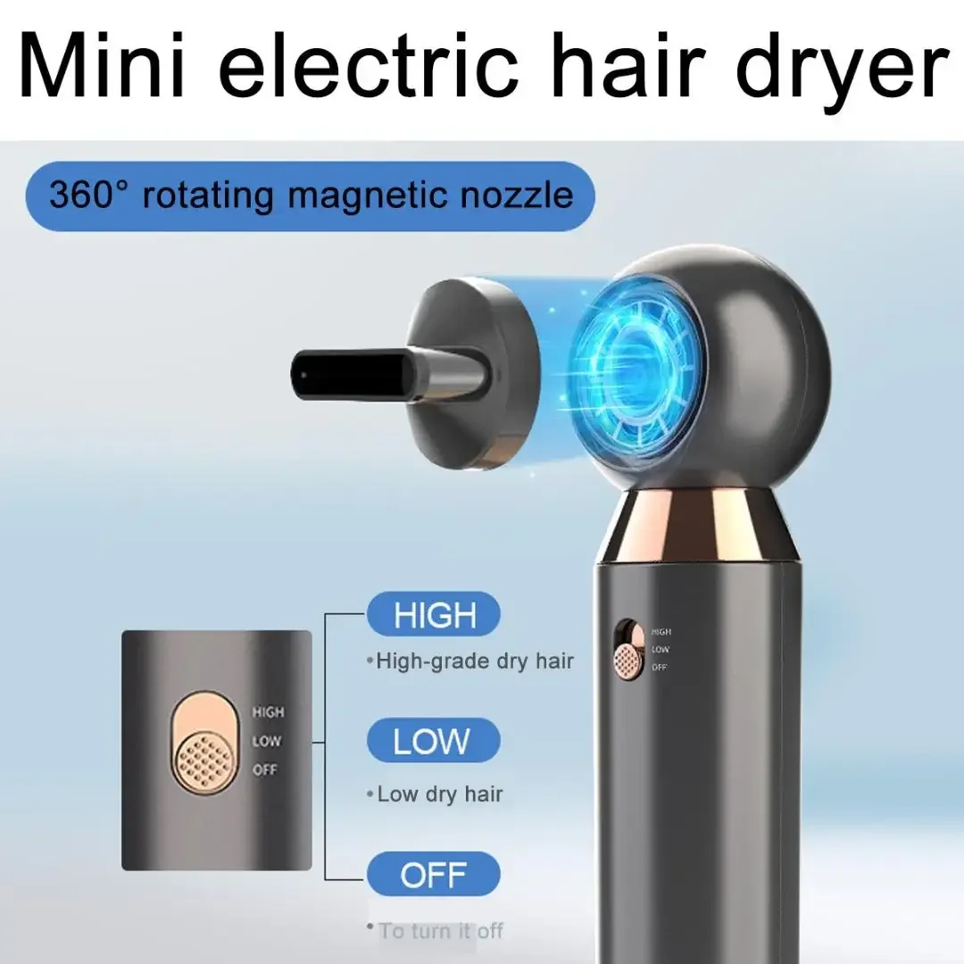 New Portable Electric Hair Dryer High Speed Negative Ions Professional Care Cold Hot Wind Quick Drying Dryers With Gift Box